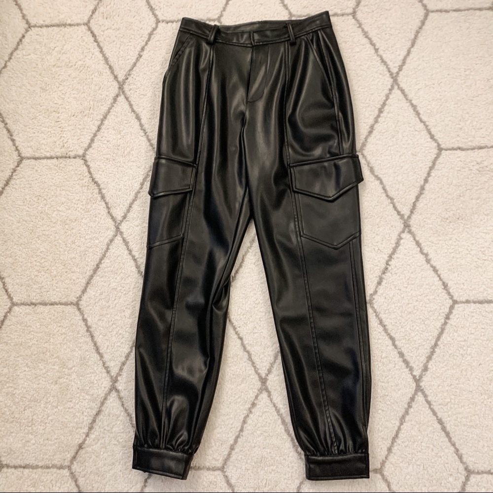 REVOLVE Young Broke And Fabulous Leather Joggers